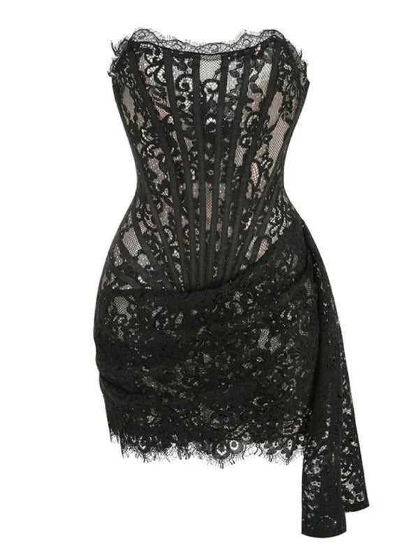 Freya Lace Corset Mini Dress — Where Elegance Meets Allure