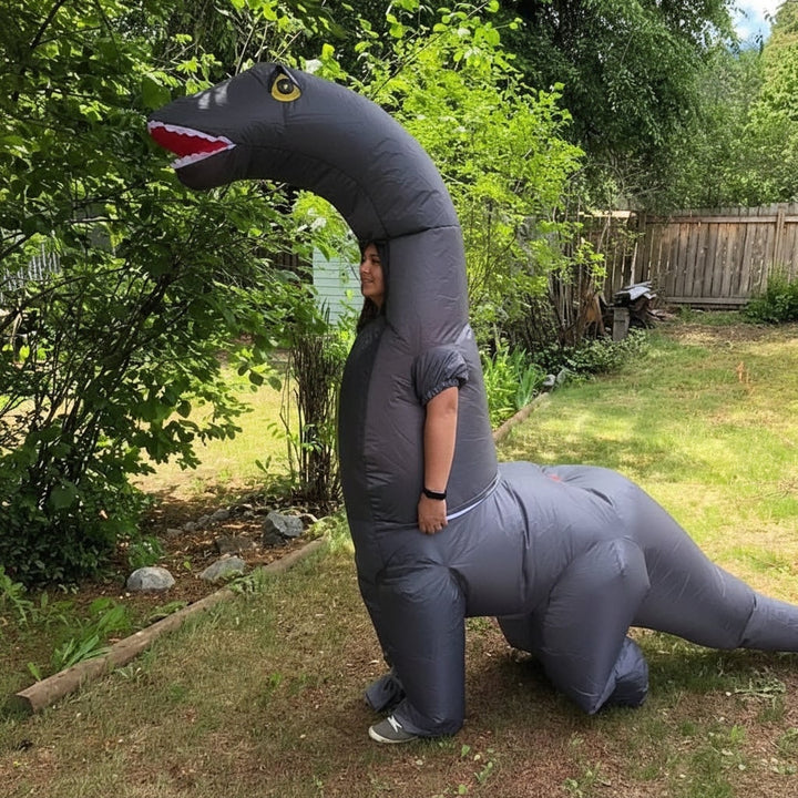 Inflatable Dinosaur Costume Suit and Halloween Party