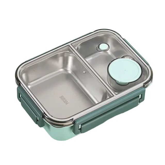 Insulated stainless steel bento lunch box for adults.