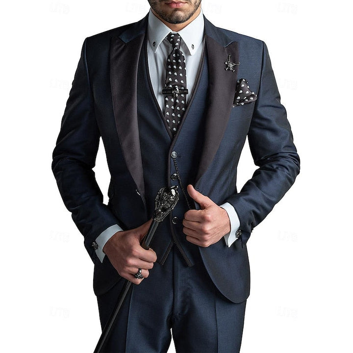 Elegant, Tailored Three-Piece Men's Suit for Special Occasions