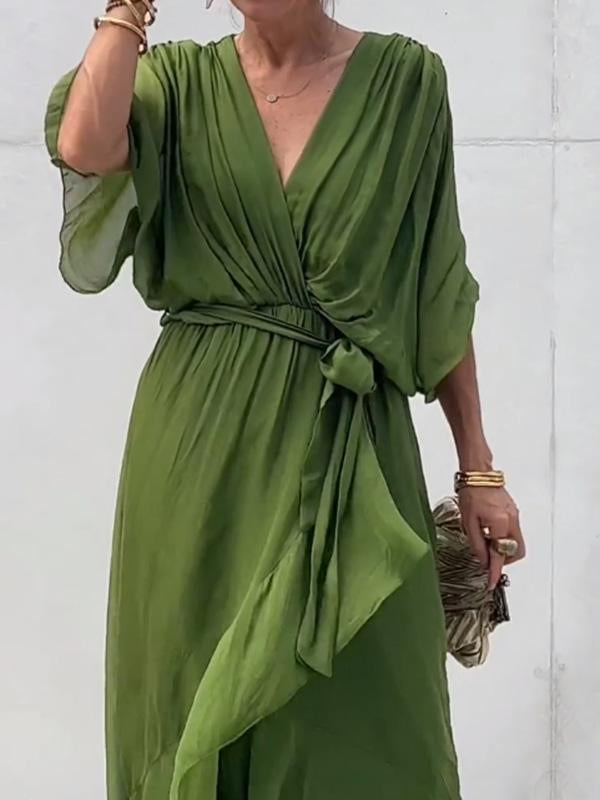 Elegant V-Neck Dress