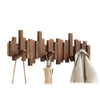 Piano-Style Coat Rack - Walnut/Beech - Elegant Design