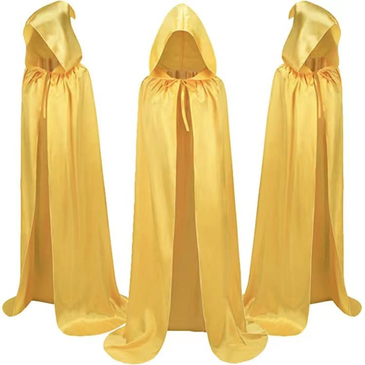 Kids' Halloween Hooded Cloak with Hood and Tie Closure for Costume Party With Red Cape