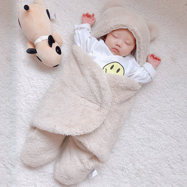 Kids' Newborn Swaddle Blanket with Infant Sleep Sack and Hooded Baby Sleeping Bag Design New Born