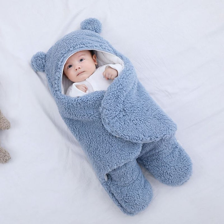 Kids' Newborn Swaddle Blanket with Infant Sleep Sack and Hooded Baby Sleeping Bag Design New Born