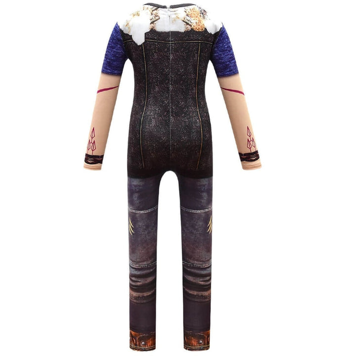 Kids' Werewolf Costume with Zip-Up Closure and Realistic Printed Details