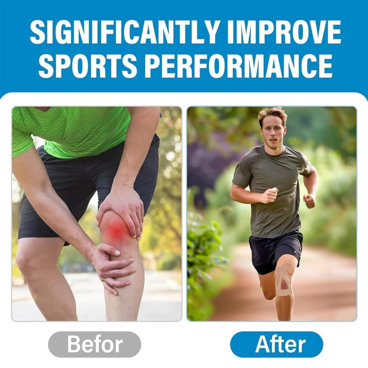 Kinesiology Tape for Knee and Ankle Support with Pre-Cut Strips