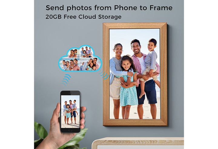Large Smart Digital Picture Frame with Cloud Photo Sharing and Auto Rotate 11 X 14