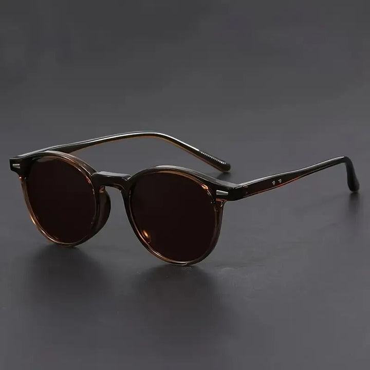 Men's Sunglasses | Lightweight Round Retro Frame | Tortoiseshell