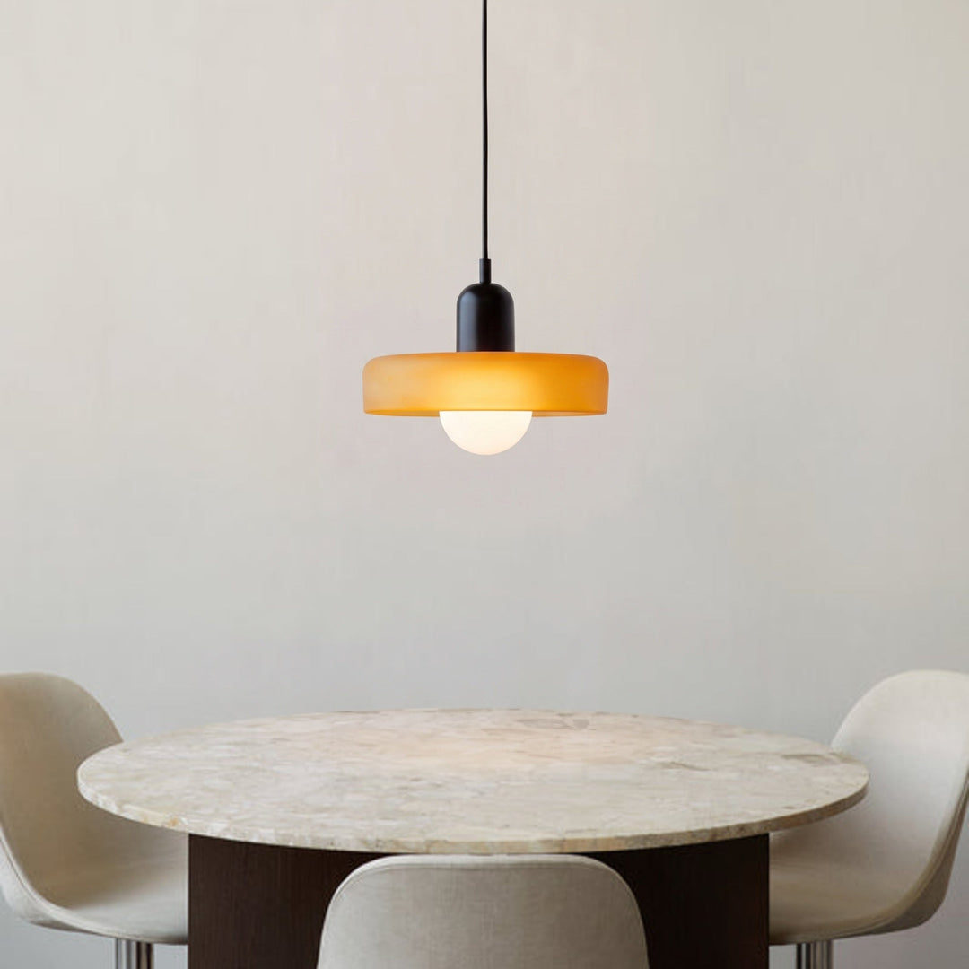 Bauhaus Pendant Light in Colored Glass