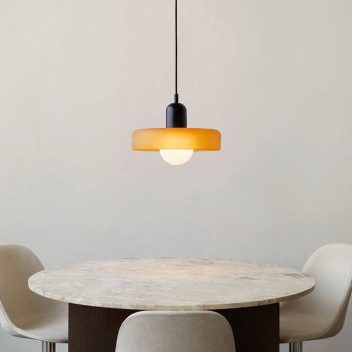 Bauhaus Pendant Light in Colored Glass