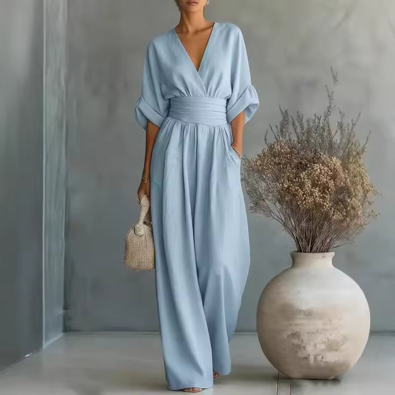 Georgina™ | Elegant V-Neck Jumpsuit
