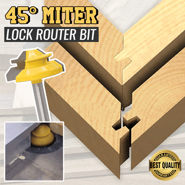 45° Lock Mitre Router Bit