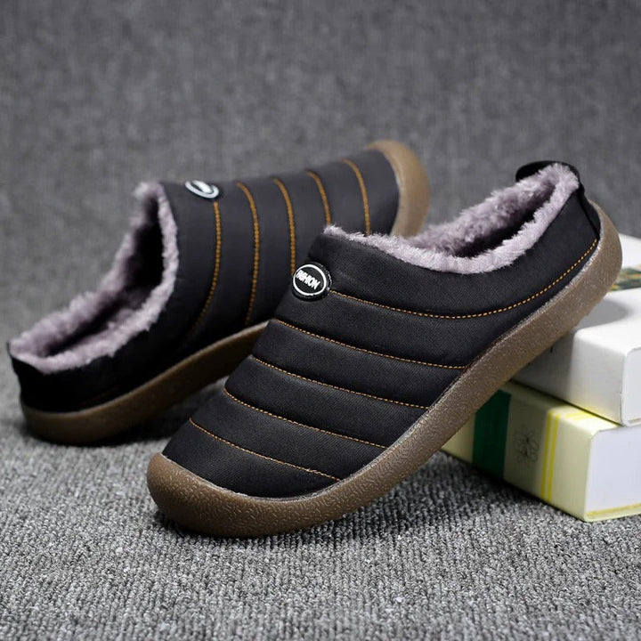 Warm Lined Men's Slippers - Lars
