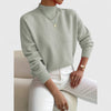 Women's classic polo-neck sweater in soft, breathable cotton