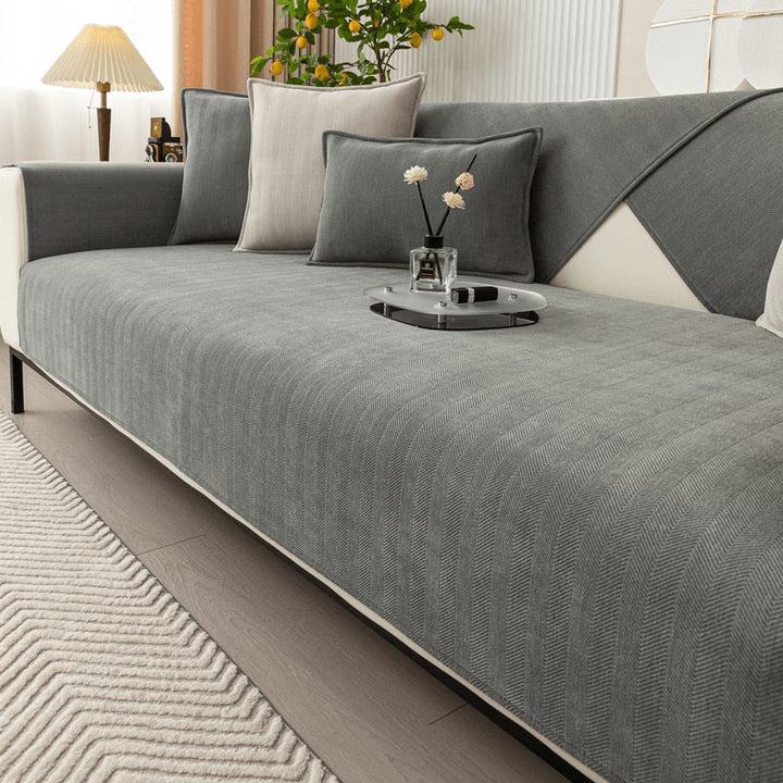 Ultra-smooth sofa cover - non-slip couch protector