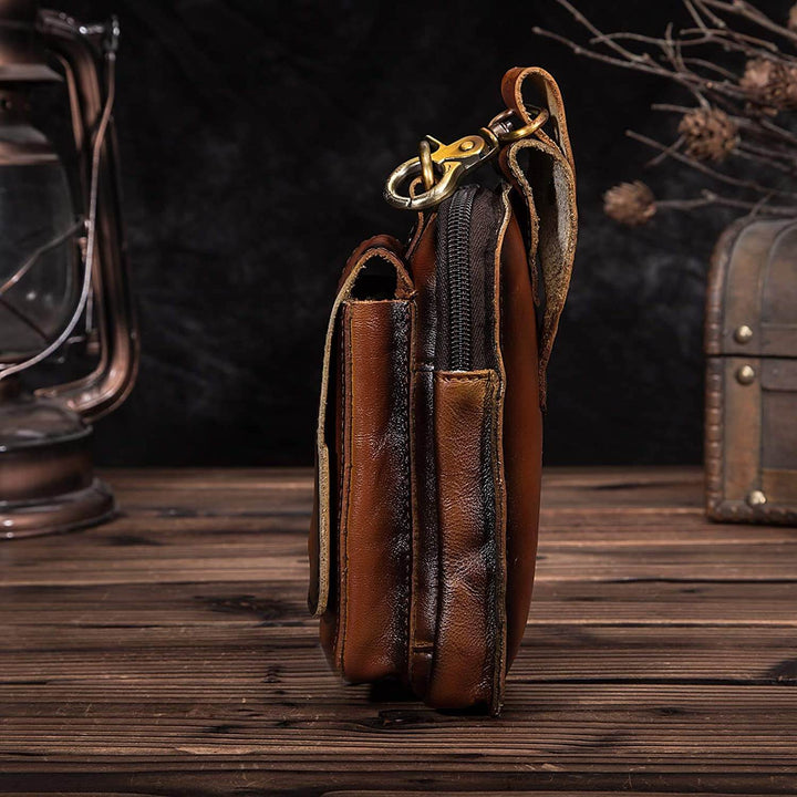 Men's High-Quality Leather Belt Bag - Guardian Leather