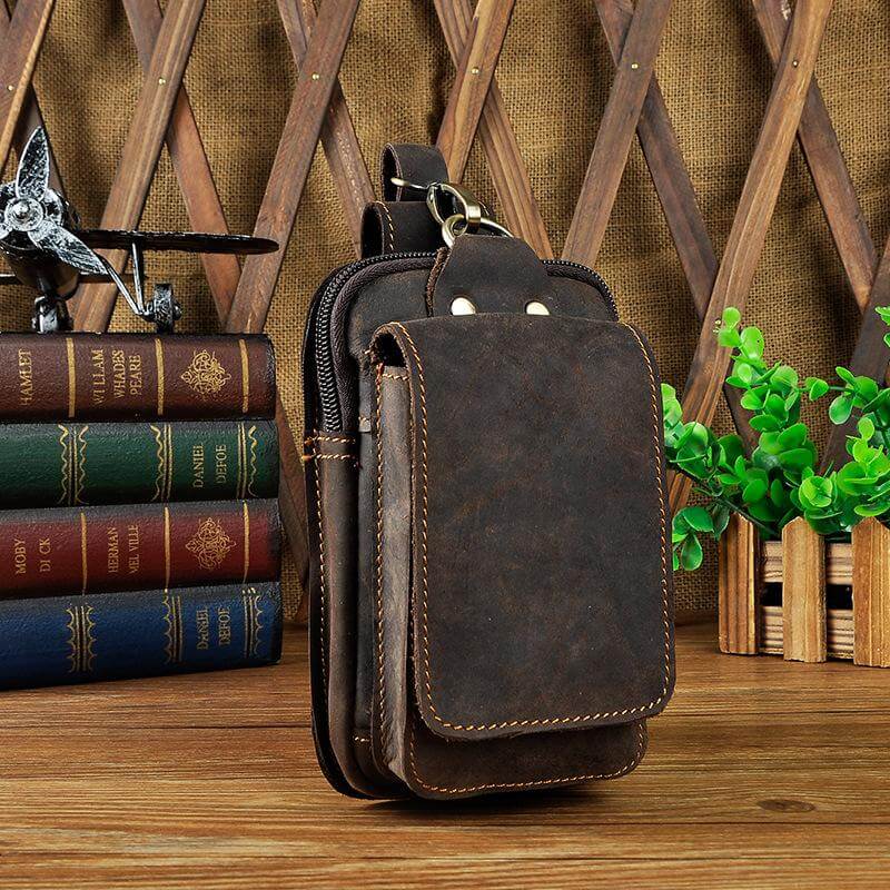 Men's High-Quality Leather Belt Bag - Guardian Leather