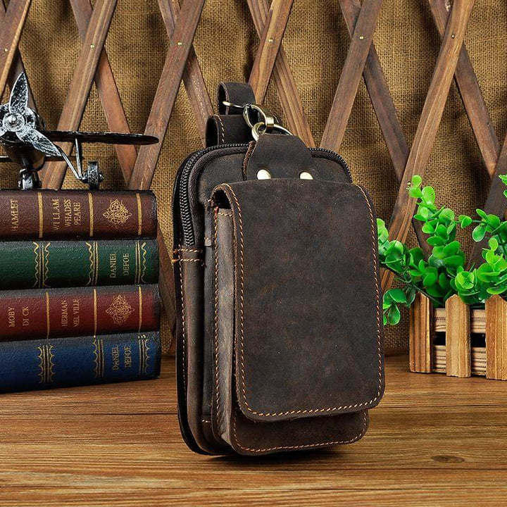 Men's High-Quality Leather Belt Bag - Guardian Leather