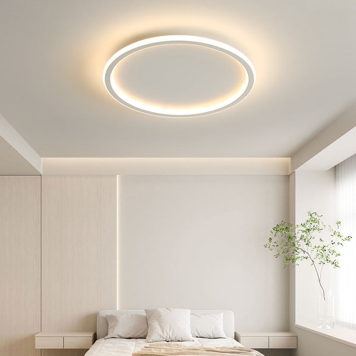 Scandinavian Round Ceiling Light with LED Glow