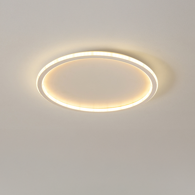 Scandinavian Round Ceiling Light with LED Glow