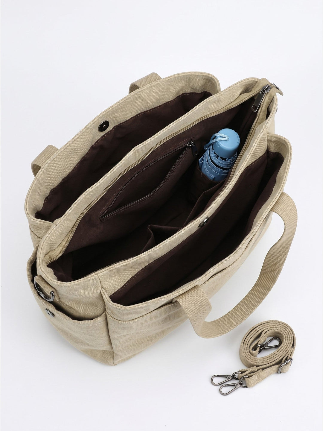 Women's Convertible Canvas Tote Bag with Crossbody Strap