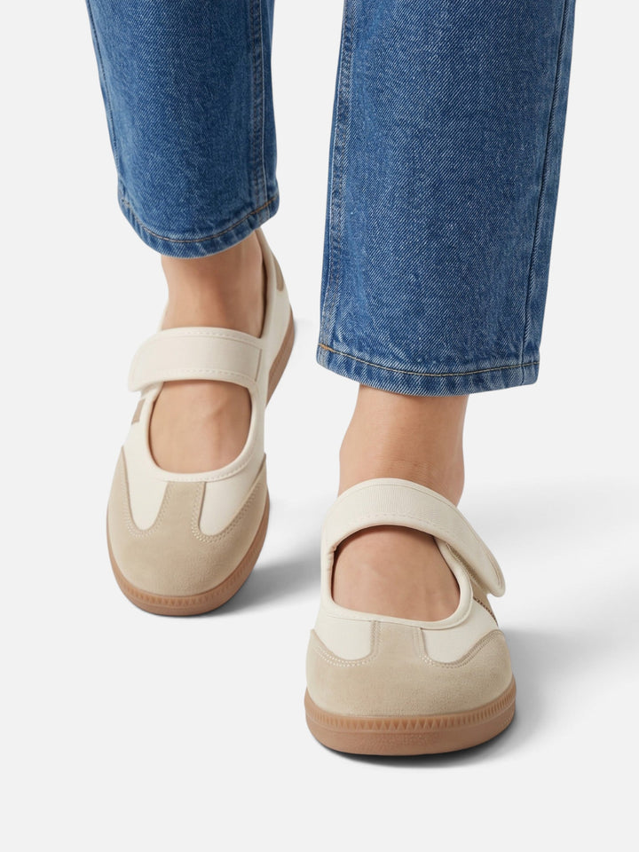 Women's Mary Jane Sneakers with Contrast Stripes