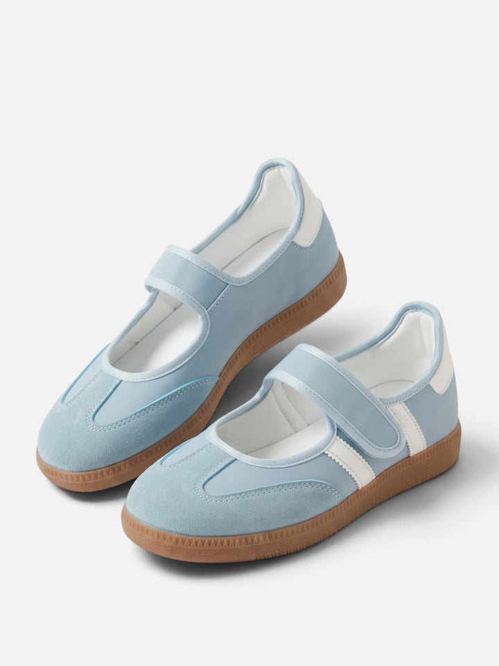 Women's Mary Jane Sneakers with Contrast Stripes
