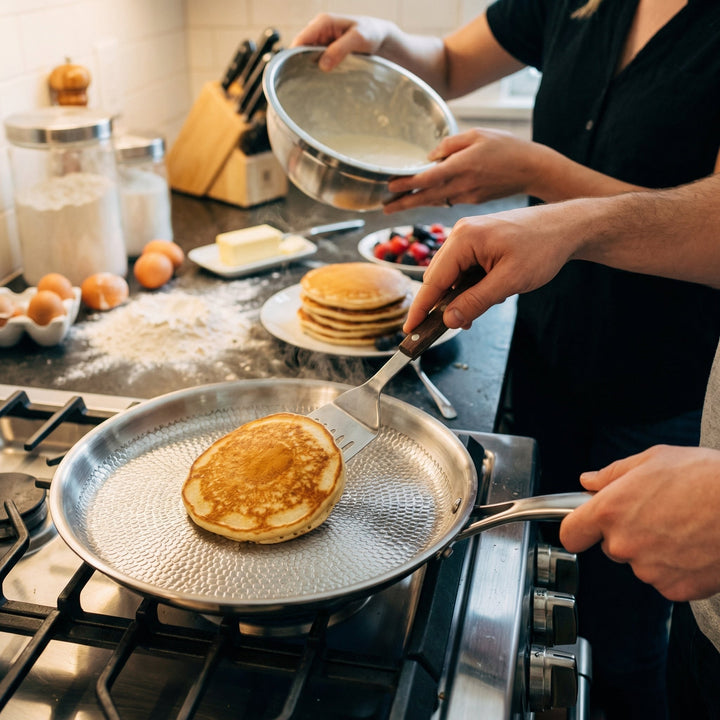 Hand-Hammered Titanium Crêpe Pan, PFAS-Free
