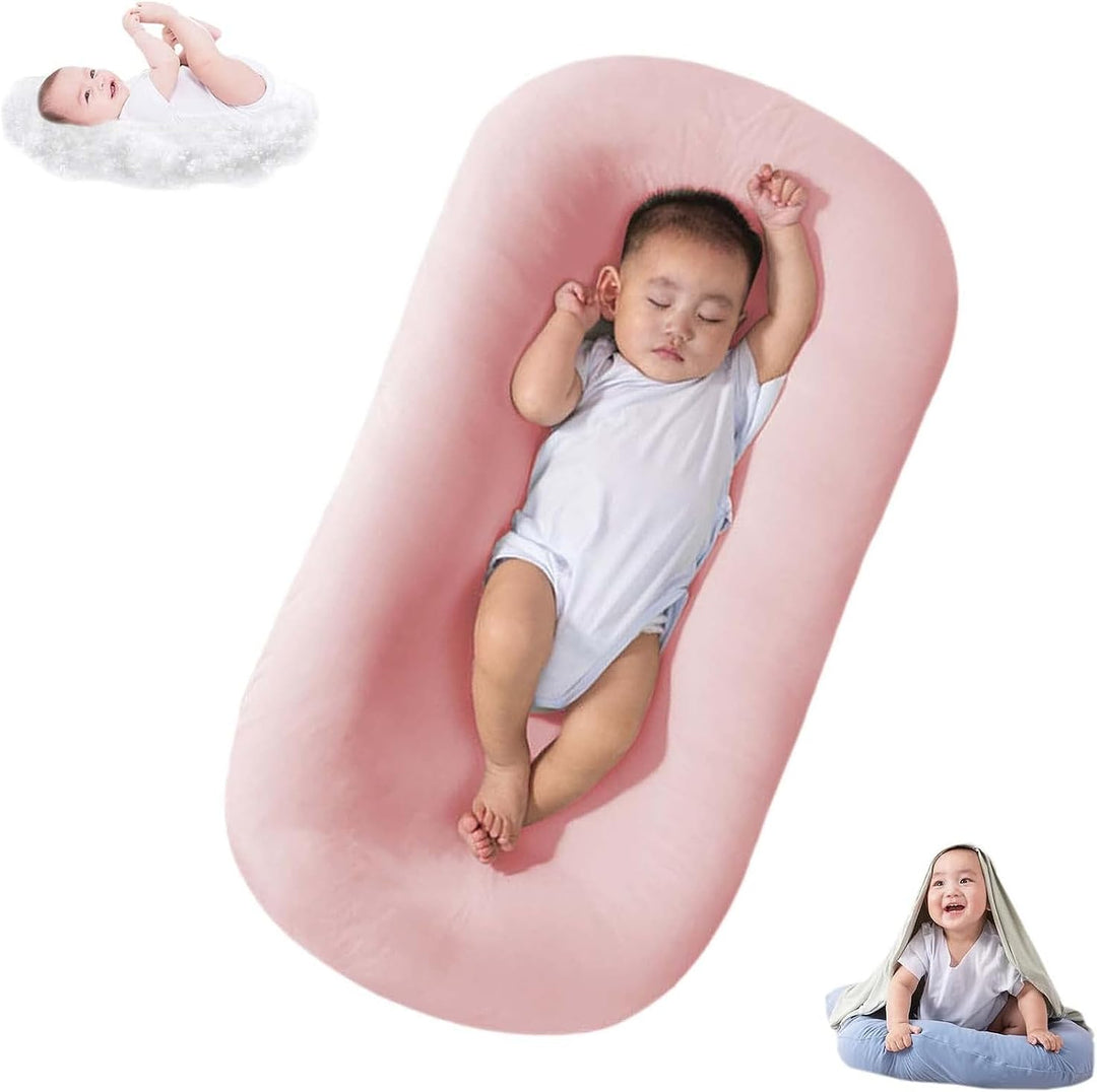 Baby Lounger Pillow - Soft Cotton | Nest for Babies 0-24 Months