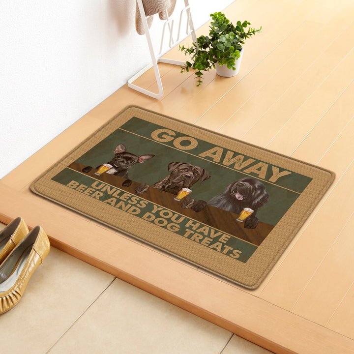Personalized Custom Doormat for Front Door with Pet Illustrations Washable Indoor Entryway Mat