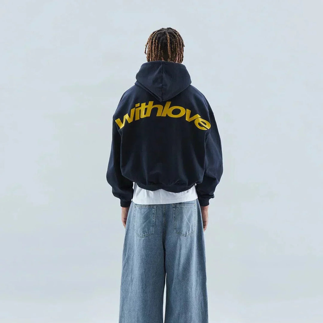 Warm Fall Hoodie with Back Print – Love