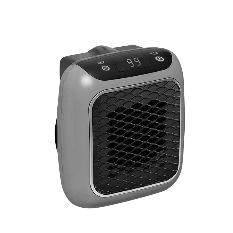 Plug in Space Heater with Digital Display and Honeycomb Safety Grille