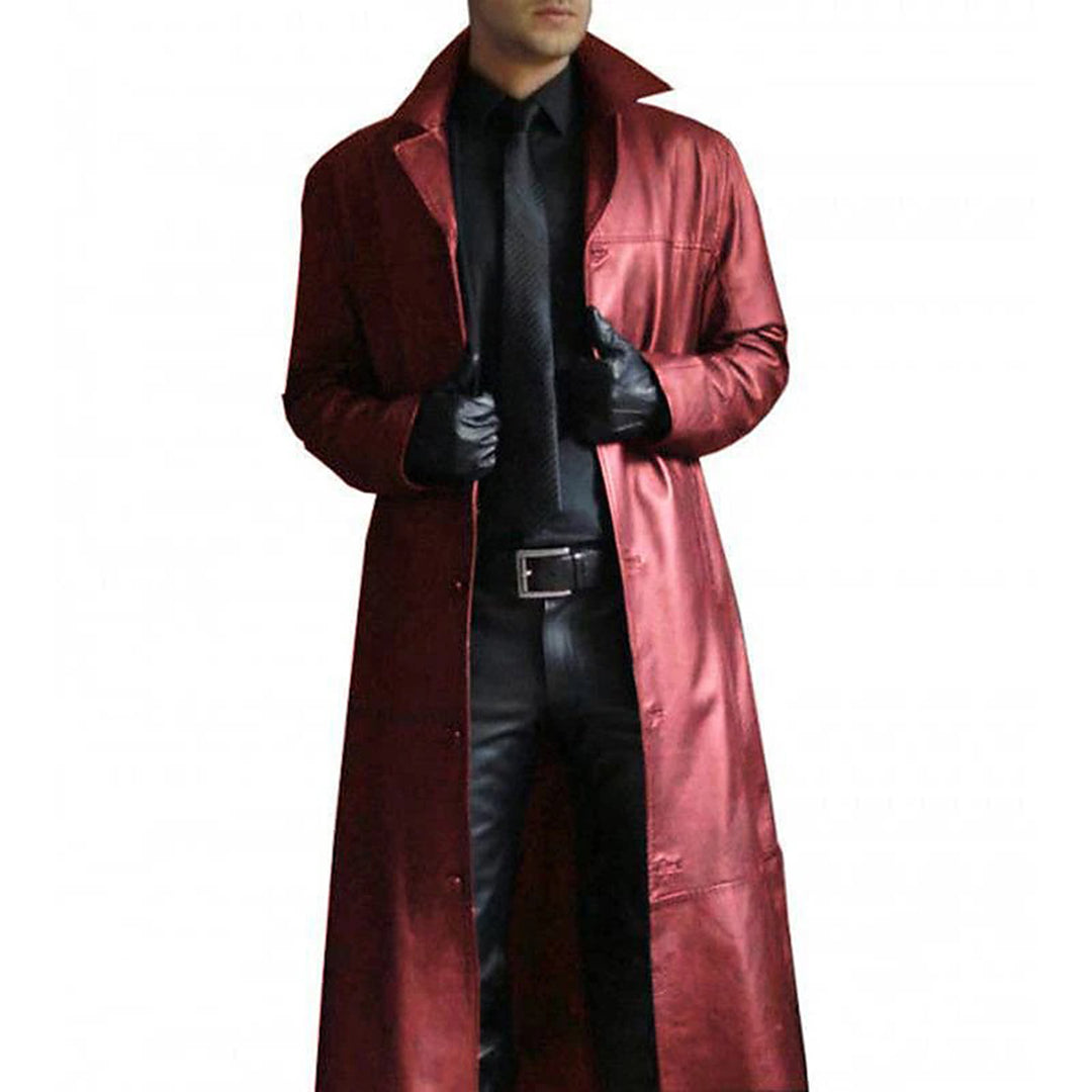 Long Leather Men's Coat – Vittorio