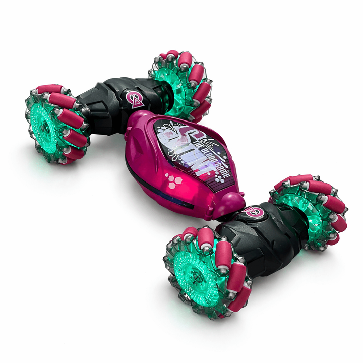 Rc Stunt Car with Gesture Control Transforming Chassis and LED Light-Up Wheels