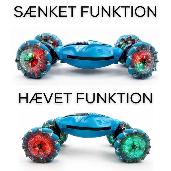 Rc Stunt Car with Gesture Control Transforming Chassis and LED Light-Up Wheels