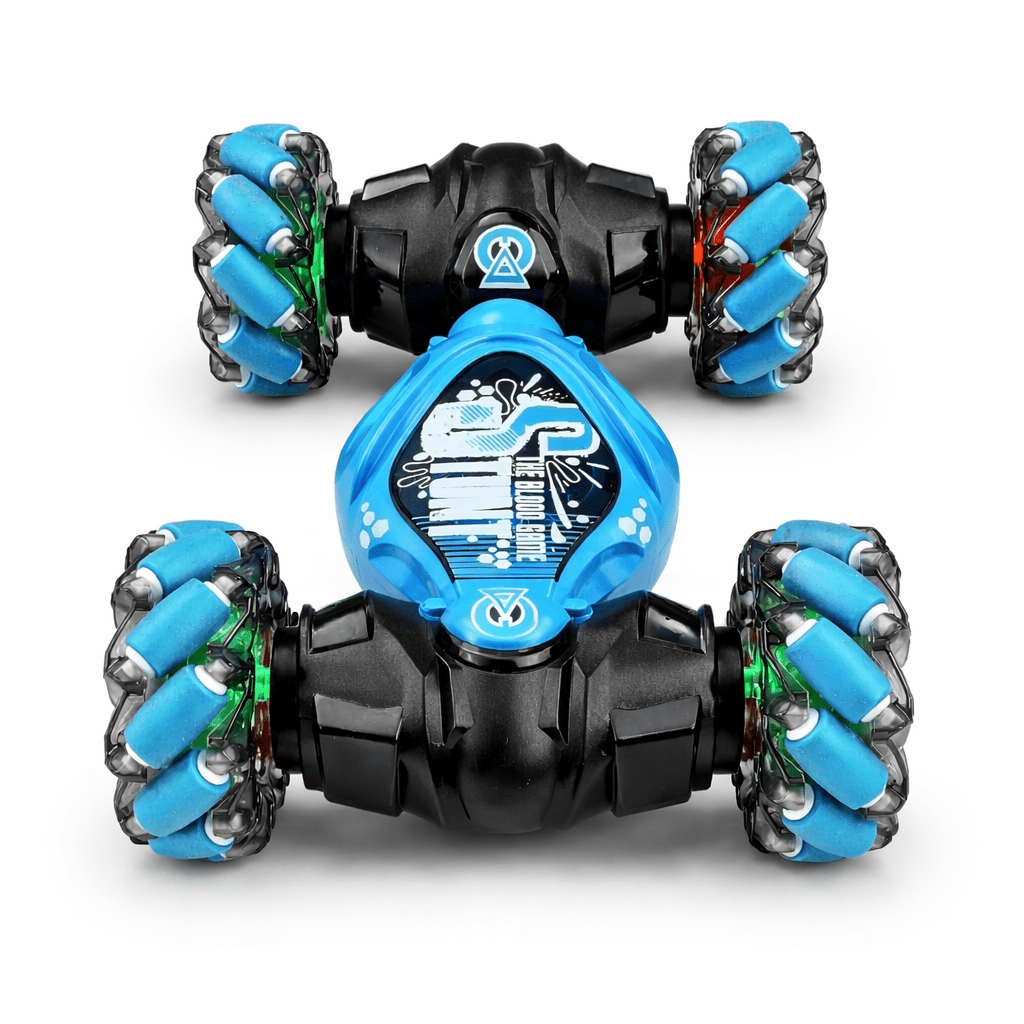 Rc Stunt Car with Gesture Control Transforming Chassis and LED Light-Up Wheels