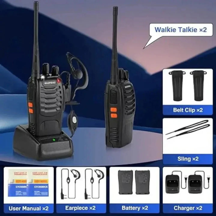 Rechargeable USB Walkie Talkie - Walkie Talkie - Wild Eye Vision