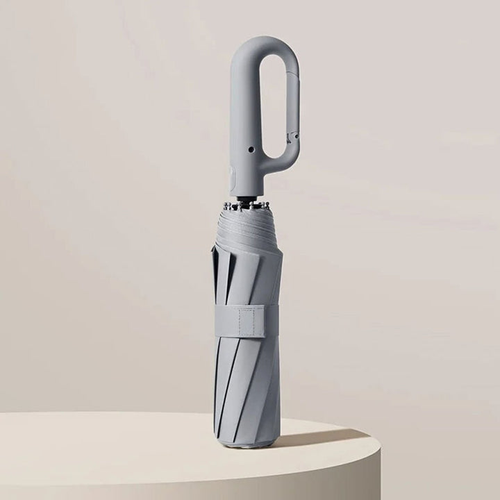 Repel Windproof Travel Umbrella with UV Blocker Compact Folding Design and Carabiner Clip
