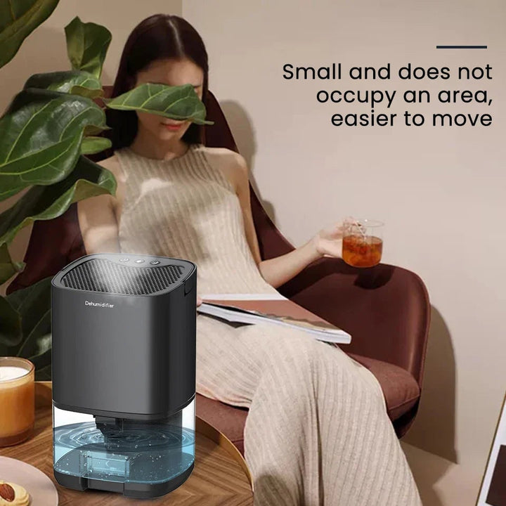 Small Dehumidifier for Bedroom and Room with 1000ml Tank Night Light and Air Purifier