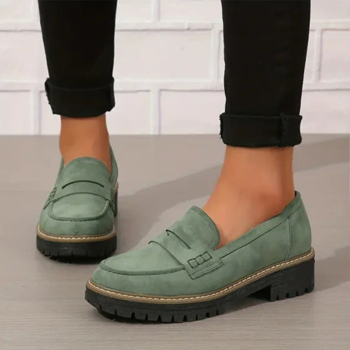 Orthopedic Comfort Loafers with Padded Platform Sole