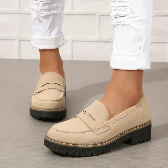 Orthopedic Comfort Loafers with Padded Platform Sole