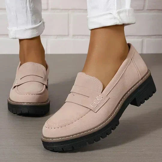 Orthopedic Comfort Loafers with Padded Platform Sole