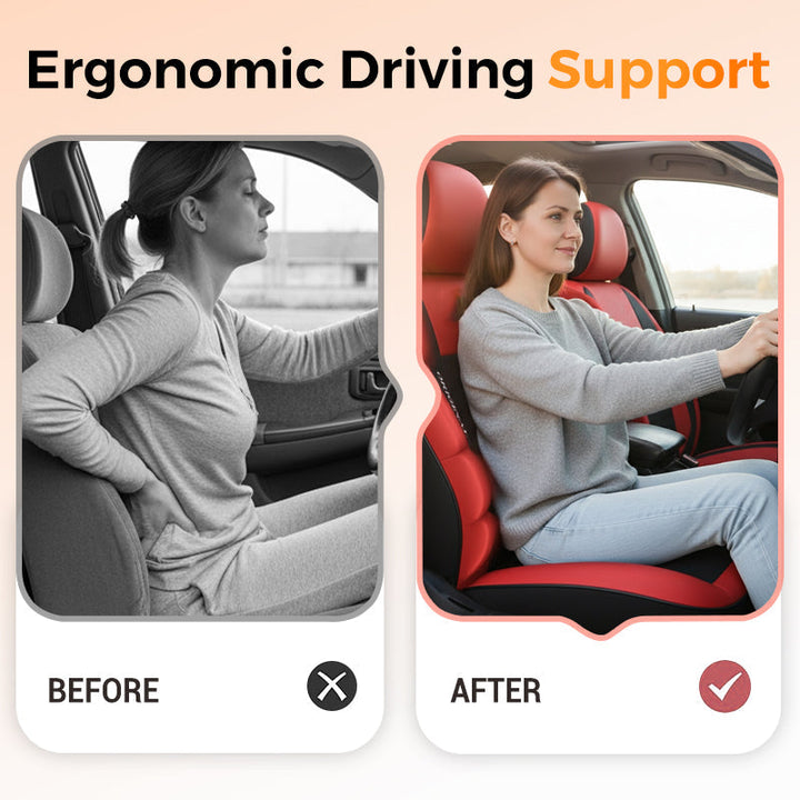 Car Front Seat Covers, 2-Piece PU Leather Set with Universal Fit