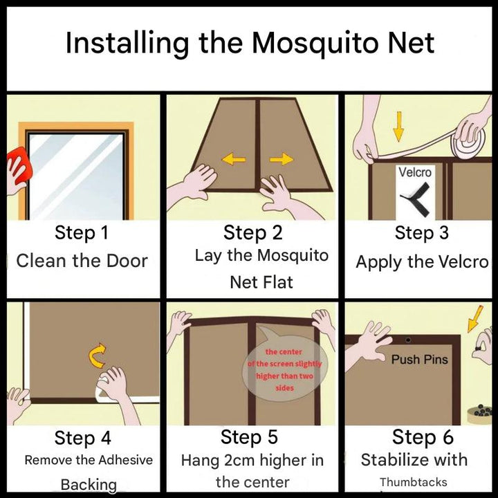 Magnetic Screen Door – Hands-Free Insect Barrier
