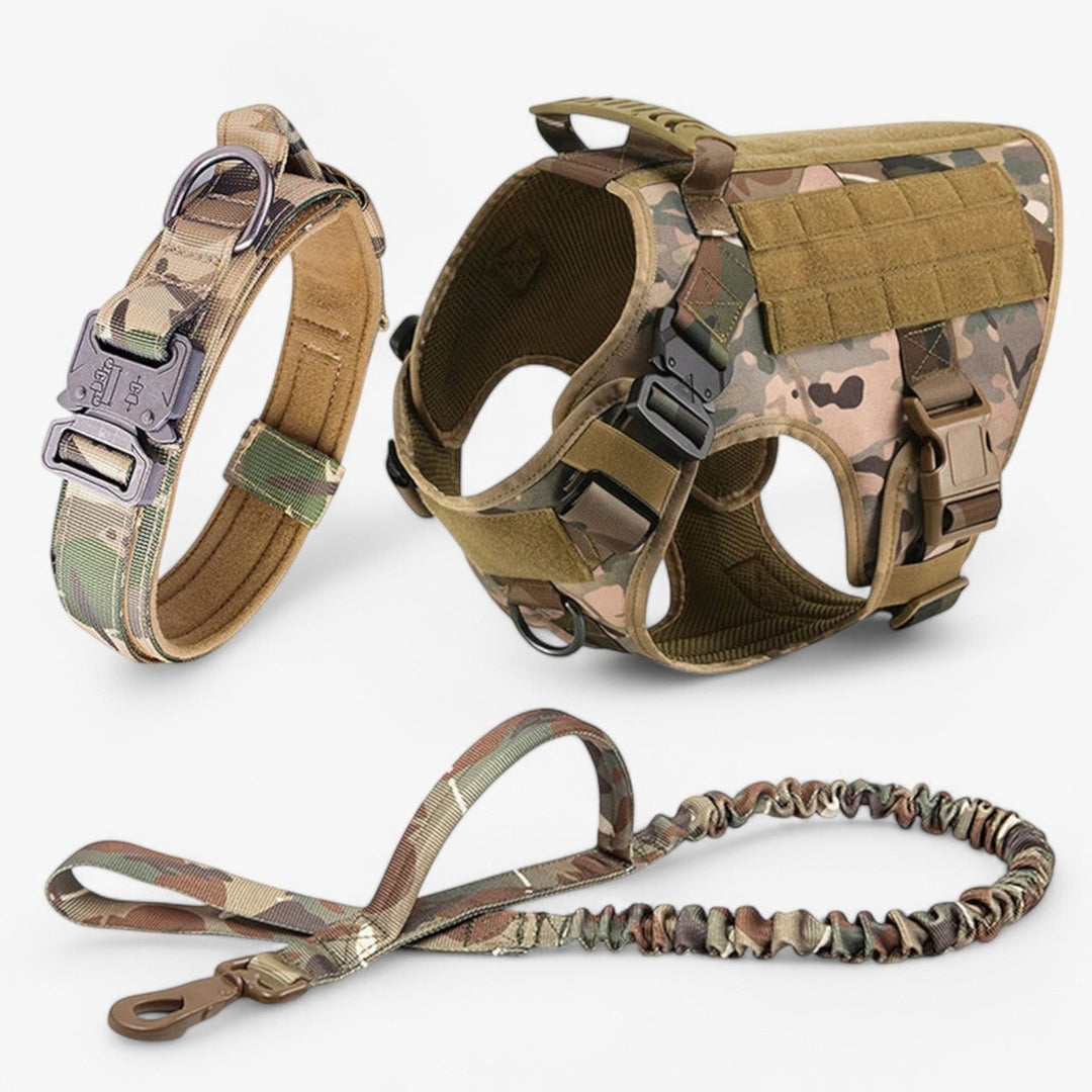 Tactical Dog Harness Vest with Control Handle and Front Clip for Training