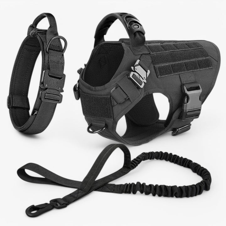 Tactical Dog Harness Vest with Control Handle and Front Clip for Training