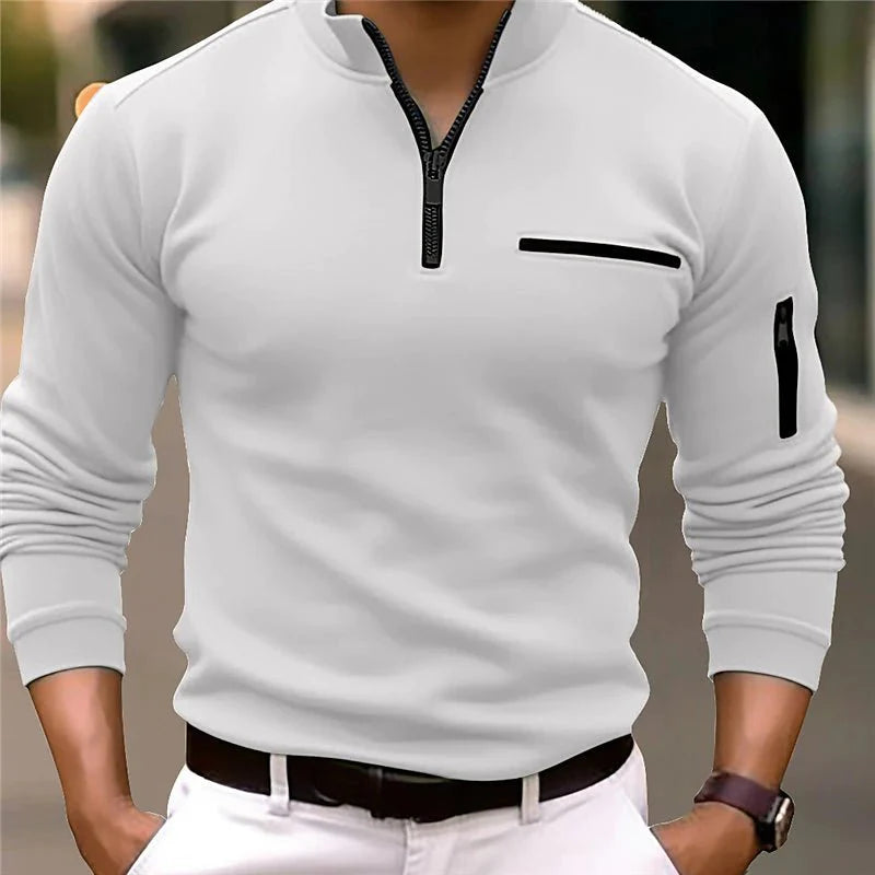 Luxury Men's Zip Sweater - Davy