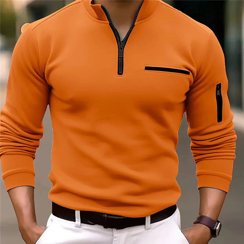 Luxury Men's Zip Sweater - Davy