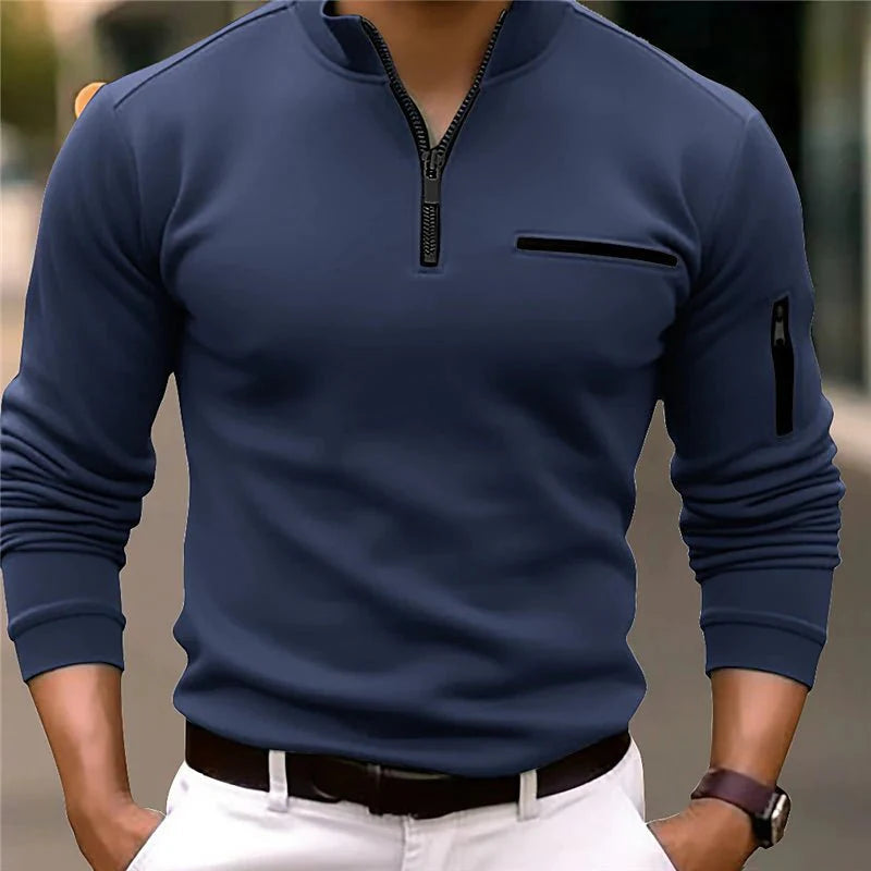 Luxury Men's Zip Sweater - Davy